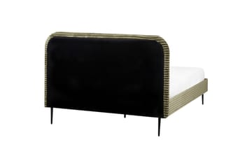 Säng med lamellram Flayat - Grön, Svart, 140x200 cm - Möbler - Säng - Sängram & sängstomme