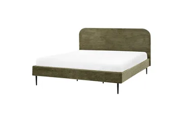 Säng med lamellram Flayat - Grön, Svart, 180x200 cm - Möbler - Säng - Sängram & sängstomme