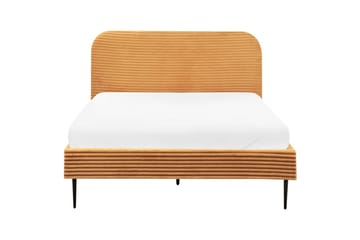 Säng med lamellram Flayat - Orange, svart, 140x200 cm - Möbler - Säng - Sängram & sängstomme