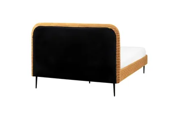 Säng med lamellram Flayat - Orange, svart, 140x200 cm - Möbler - Säng - Sängram & sängstomme