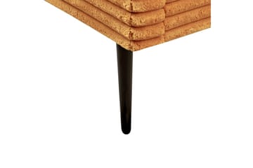 Säng med lamellram Flayat - Orange, svart, 160x200 cm - Möbler - Säng - Sängram & sängstomme