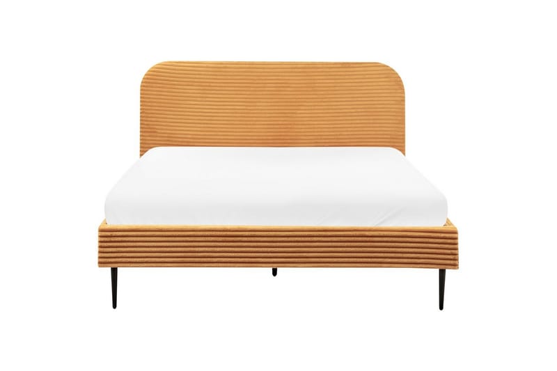 Säng med lamellram Flayat - Orange, svart, 160x200 cm - Möbler - Säng - Sängram & sängstomme