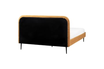 Säng med lamellram Flayat - Orange, svart, 160x200 cm - Möbler - Säng - Sängram & sängstomme