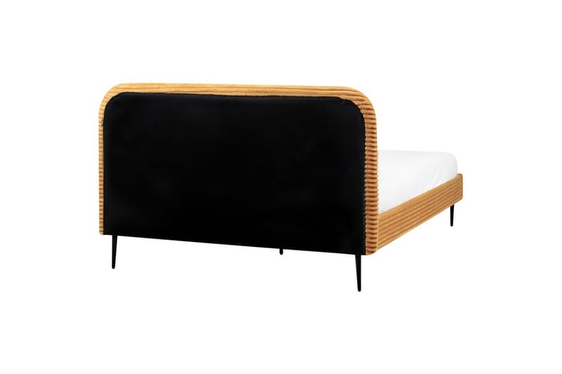 Säng med lamellram Flayat - Orange, svart, 160x200 cm - Möbler - Säng - Sängram & sängstomme