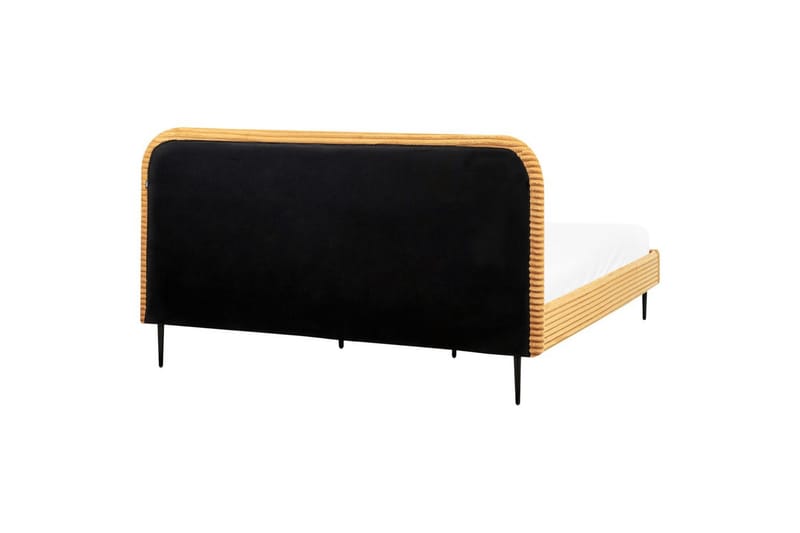 Säng med lamellram Flayat - Orange, svart, 180x200 cm - Möbler - Säng - Sängram & sängstomme