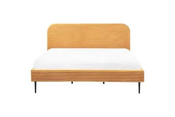 Säng med lamellram Flayat - Orange, svart, 180x200 cm - Möbler - Säng - Sängram & sängstomme