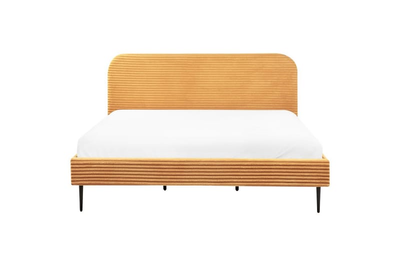 Säng med lamellram Flayat - Orange, svart, 180x200 cm - Möbler - Säng - Sängram & sängstomme