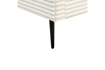 Säng med lamellram Flayat - Vit, Svart, 140x200 cm - Möbler - Säng - Sängram & sängstomme