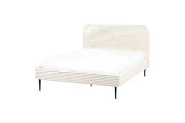 Säng med lamellram Flayat - Vit, Svart, 140x200 cm - Möbler - Säng - Sängram & sängstomme