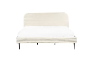 Säng med lamellram Flayat - Vit, Svart, 180x200 cm - Möbler - Säng - Sängram & sängstomme