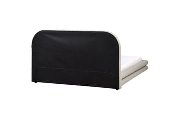 Säng med lamellram Lavardens - Beige, svart, 160x200 cm - Möbler - Säng - Sängram & sängstomme