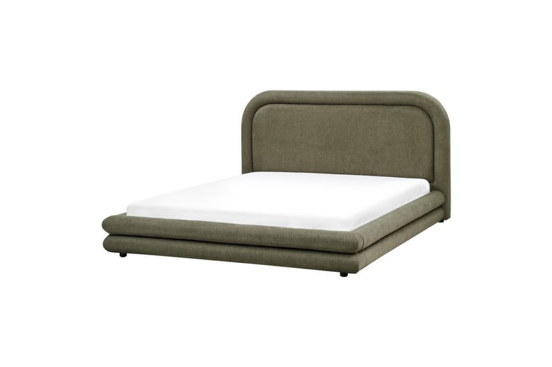 Säng med lamellram Lavardens, Grön, Svart, 160x200 cm