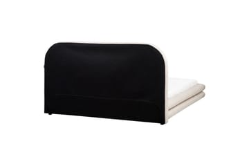 Säng med lamellram Lavardens - Ljusbeige, svart, 160x200 cm - Möbler - Säng - Sängram & sängstomme