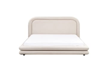 Säng med lamellram Lavardens - Ljusbeige, svart, 180x200 cm - Möbler - Säng - Sängram & sängstomme