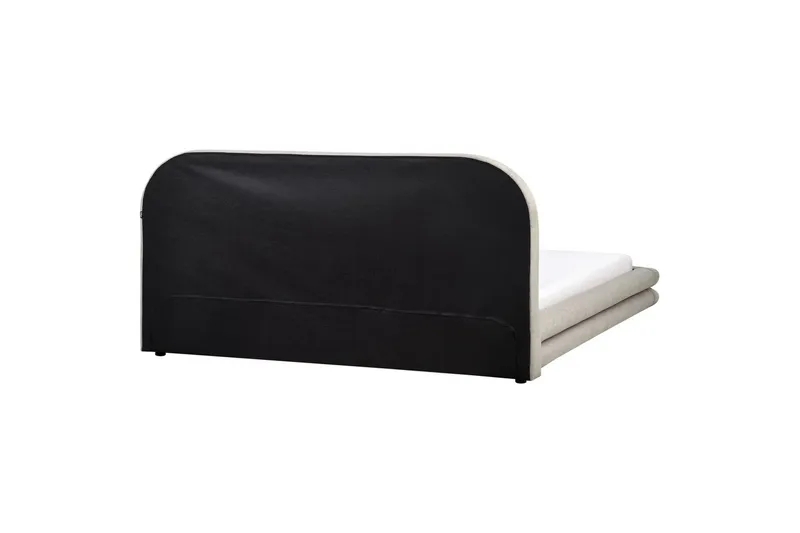 Säng med lamellram Lavardens - Taupe, svart, 180x200 cm - Möbler - Säng - Sängram & sängstomme