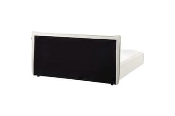 Säng med lamellram Lestre - Vit, Svart, 160x200 cm - Möbler - Säng - Sängram & sängstomme