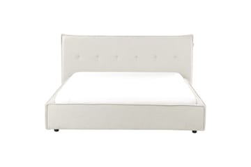 Säng med lamellram Lestre - Vit, Svart, 160x200 cm - Möbler - Säng - Sängram & sängstomme