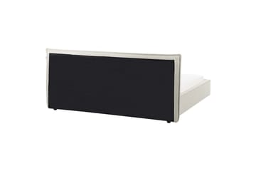 Säng med lamellram Lestre - Vit, Svart, 180x200 cm - Möbler - Säng - Sängram & sängstomme