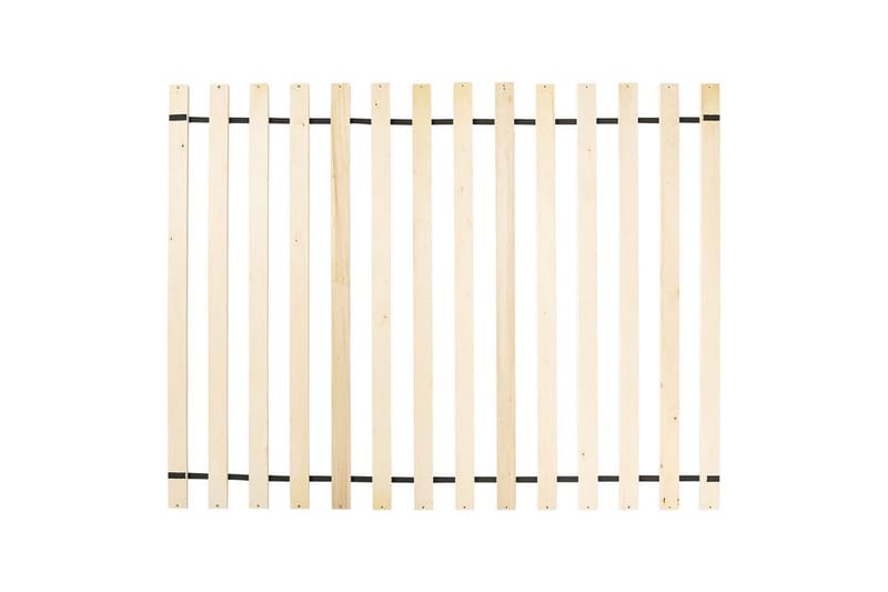 Säng med lamellram Limanton - Brunt, ljust trä, svart/Konstläder, 140x200 cm - Möbler - Säng - Sängram & sängstomme