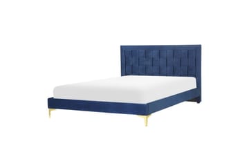 Säng med lamellram Limoux - Blå, 140x200 cm - Möbler - Säng - Sängram & sängstomme