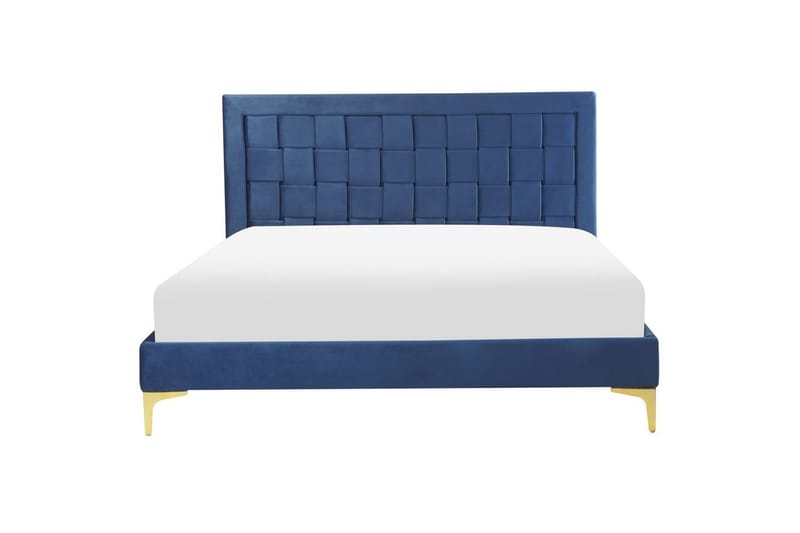 Säng med lamellram Limoux - Blå, 140x200 cm - Möbler - Säng - Sängram & sängstomme