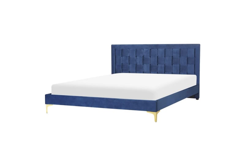 Säng med lamellram Limoux - Blå, 160x200 cm - Möbler - Säng - Sängram & sängstomme