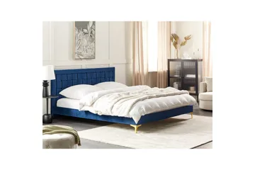 Säng med lamellram Limoux - Blå, 180x200 cm - Möbler - Säng - Sängram & sängstomme