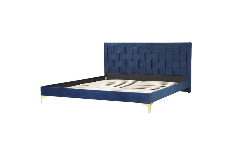 Säng med lamellram Limoux - Blå, 180x200 cm - Möbler - Säng - Sängram & sängstomme