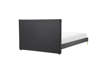 Säng med lamellram Limoux - Svart, 140x200 cm - Möbler - Säng - Sängram & sängstomme