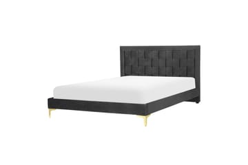 Säng med lamellram Limoux - Svart, 140x200 cm - Möbler - Säng - Sängram & sängstomme