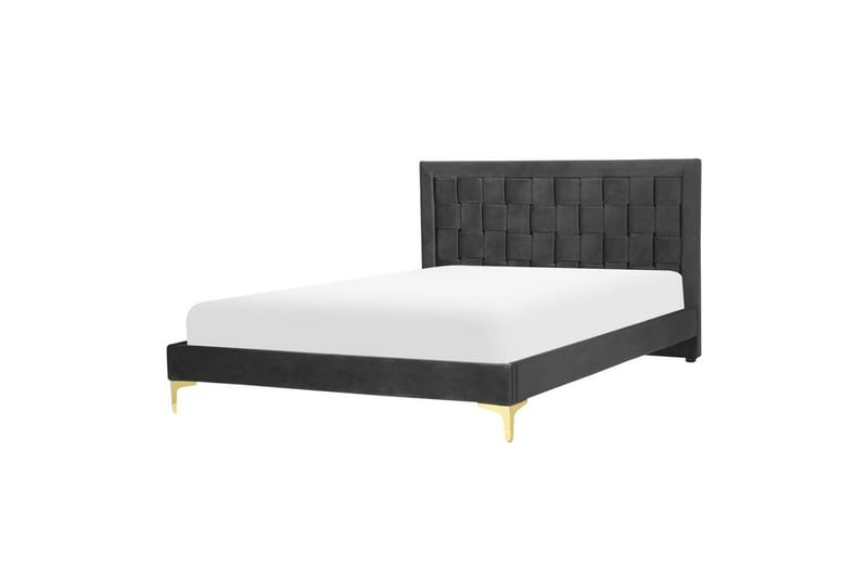 Säng med lamellram Limoux - Svart, 140x200 cm - Möbler - Säng - Sängram & sängstomme