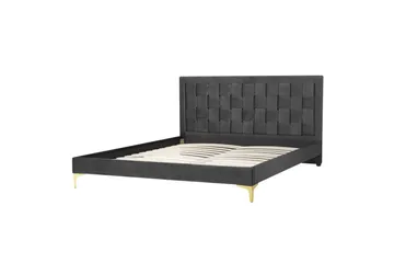 Säng med lamellram Limoux - Svart, 160x200 cm - Möbler - Säng - Sängram & sängstomme