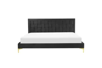 Säng med lamellram Limoux - Svart, 180x200 cm - Möbler - Säng - Sängram & sängstomme