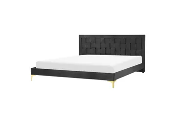 Säng med lamellram Limoux - Svart, 180x200 cm - Möbler - Säng - Sängram & sängstomme