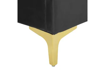 Säng med lamellram Limoux - Svart, 180x200 cm - Möbler - Säng - Sängram & sängstomme