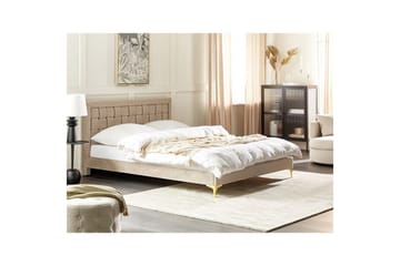 Säng med lamellram Limoux - Taupe, 160x200 cm - Möbler - Säng - Sängram & sängstomme