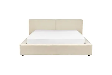 Säng med lamellram Linards - Beige/Manchestertyg, 180x200 cm - Möbler - Säng - Sängram & sängstomme
