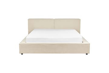 Säng med lamellram Linards - Beige/Manchestertyg, 180x200 cm - Möbler - Säng - Sängram & sängstomme