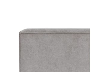 Säng med lamellram Linards - Grå/Polyester, 160x200 cm - Möbler - Säng - Sängram & sängstomme