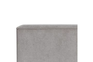 Säng med lamellram Linards - Grå/Polyester, 180x200 cm - Möbler - Säng - Sängram & sängstomme