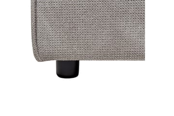 Säng med lamellram Linards - Grå/Polyester, 180x200 cm - Möbler - Säng - Sängram & sängstomme