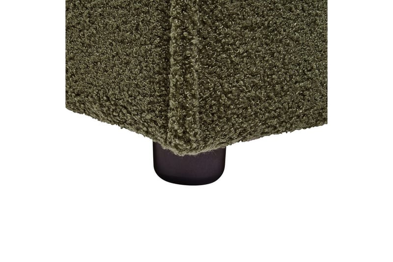 Säng med lamellram Linards - Grön/Bouclé, 160x200 cm - Möbler - Säng - Sängram & sängstomme