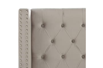 Säng med lamellram Lubbon - Ljusgrå, Silver, 180x200 cm - Möbler - Säng - Sängram & sängstomme