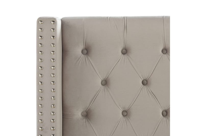 Säng med lamellram Lubbon - Ljusgrå, Silver, 180x200 cm - Möbler - Säng - Sängram & sängstomme