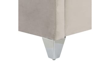 Säng med lamellram Lubbon - Ljusgrå, Silver, 180x200 cm - Möbler - Säng - Sängram & sängstomme