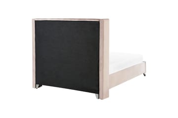 Säng med lamellram Lubbon - Rosa, Silver, 160x200 cm - Möbler - Säng - Sängram & sängstomme