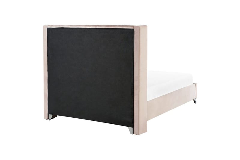 Säng med lamellram Lubbon - Rosa, Silver, 160x200 cm - Möbler - Säng - Sängram & sängstomme