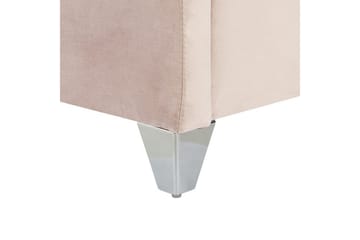 Säng med lamellram Lubbon - Rosa, Silver, 160x200 cm - Möbler - Säng - Sängram & sängstomme