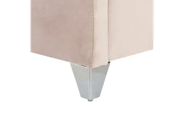 Säng med lamellram Lubbon - Rosa, Silver, 180x200 cm - Möbler - Säng - Sängram & sängstomme