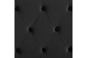 Säng med lamellram Lubbon - Svart, Silver, 160x200 cm - Möbler - Säng - Sängram & sängstomme